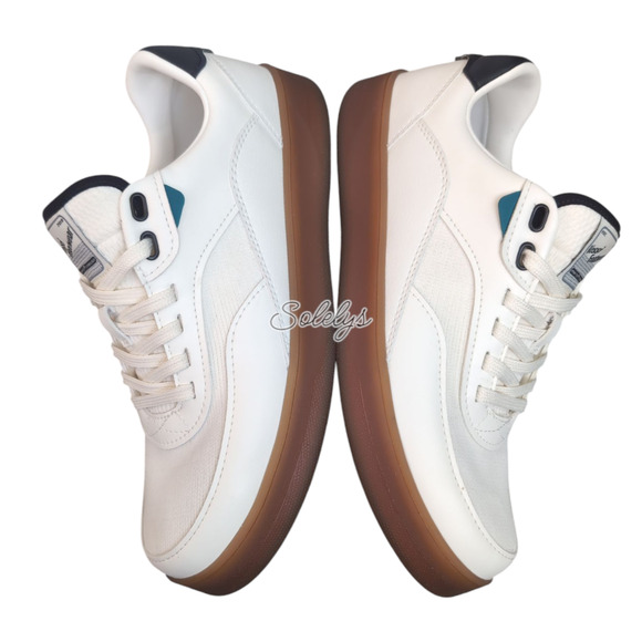 Vessi Courtside Classic Mens 8 Off White Black Waterproof Casual Lace Up Sneaker - Picture 9 of 10